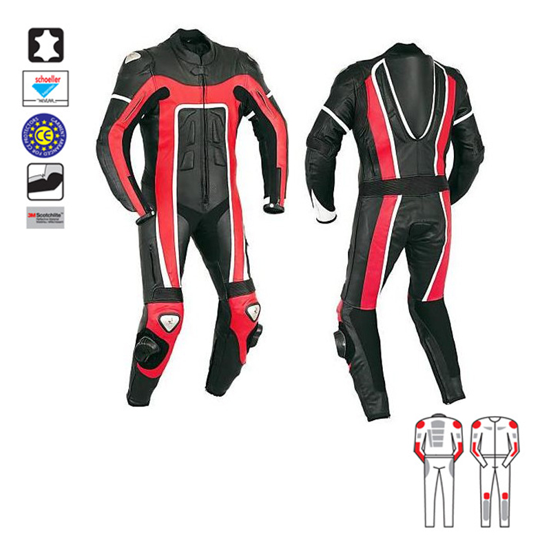 1 Pc Motorbike Suits Red/Black