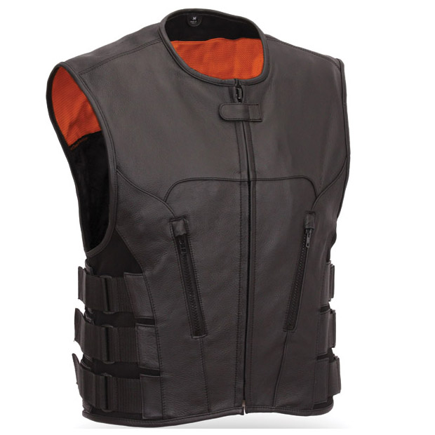 Leather Vests SWAT Style